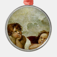 Détail de Raphael "Sistine Madonna" (circa 1513) Ornements