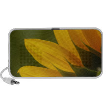 Détail de tournesol mini haut-parleurs