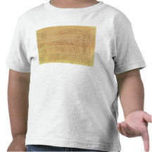Détail du papyrus mathématique de Rhind T-shirts