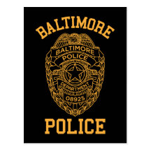 détective du Maryland de police de Baltimore Carte Postale