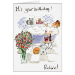 "Détendez" la carte d'anniversaire