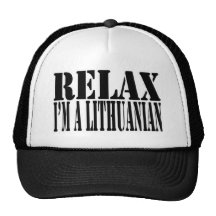 Détendez-moi suis un Lithuanien Casquettes De Camionneur