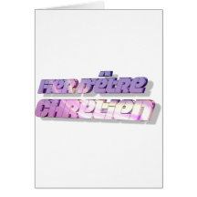 D'être Chrétien de Fier 25 3D Carte De Vœux