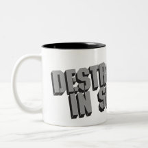 Détruit en quelques secondes mug à café