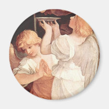Deux anges, beaux-arts baroques chrétiens de Guido Magnets Pour Réfrigérateur