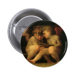Deux anges lisant par Rosso Fiorentino Badge Avec Épingle