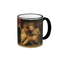 Deux anges lisant par Rosso Fiorentino Tasse