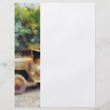 Deux camions d'armée prospectus personnalisés