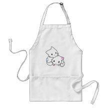 Deux chatons tabliers