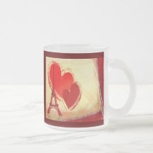 Deux coeurs à Paris Mugs