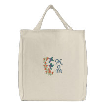 Deux colibris pour la maman sacs de toile
