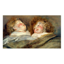 Deux enfants de sommeil - Peter Paul Rubens Carte De Visite