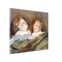 Deux enfants de sommeil - Peter Paul Rubens Toile Tendue Sur Châssis