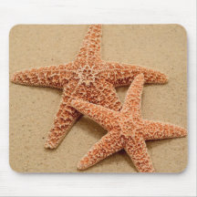 Deux étoiles de mer de sucre tapis de souris