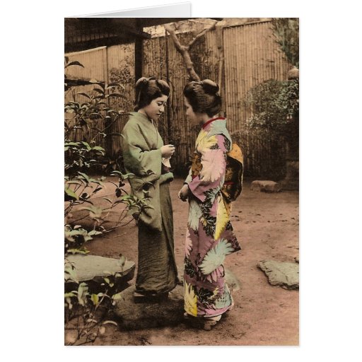 Deux femmes cartes de vœux