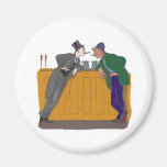 deux fumeurs de cigare two cigar smokers magnets
