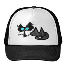 Deux minous heureux casquette