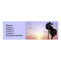 Deux palmiers cartes de visite professionnelles