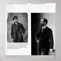 Deux portraits de George Eastman 1884 et 1890 Posters