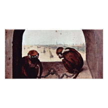 Deux singes par Bruegel D. Ä. Pieter (la meilleure Cartes Avec Photo