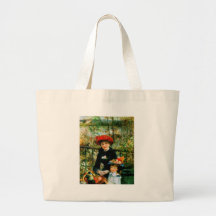 Deux soeurs sur la terrasse par Renoir Sacs En Toile