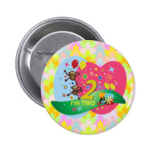 Deuxième anniversaire : Mignon et amusement, deux  Badges