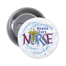 Devise d'infirmière de soins de santé badges