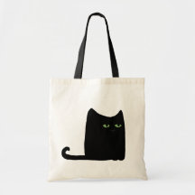 Dexter le gros chat noir Fourre-tout (personnalisa Sacs