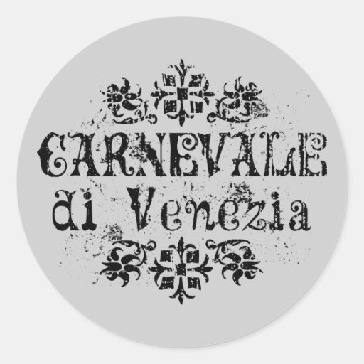 Di Venezia de Carnevale Autocollant Rond