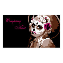 dia de los muertos cartes de visite professionnelles