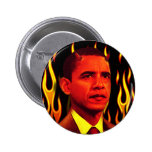 Diable rouge Barack Obama l'antichriste Badge