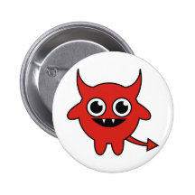 Diable rouge mignon badges