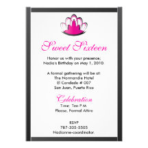 Diadème noir Invitation-Cust. de Fuschia de sweet 