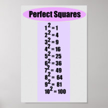 Diagramme 10 de carré parfait posters