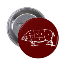 Diagramme de bouchers de porc (PORC) - lard Badge