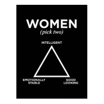 Diagramme de femmes - sélection deux carte postale