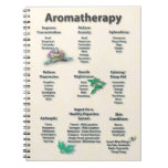 Diagramme de référence rapide d'aromathérapie carnets