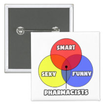 Diagramme de Venn. Pharmaciens Pin's