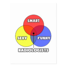 Diagramme de Venn. Radiologues Carte Postale