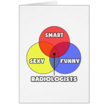 Diagramme de Venn. Radiologues Cartes De Vœux