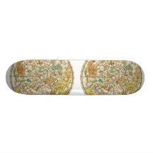 Diagramme en étoile de ciel et carte du nord de co skateboards