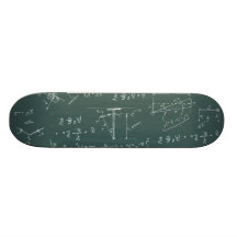 Diagrammes et formules de physique planches à roulettes