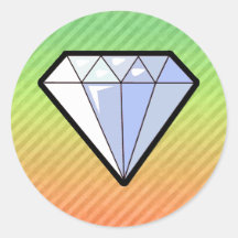Diamant Autocollants Ronds