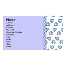 DIAMANT BLANC BLEU d'AMOUR de COEURS de createsk8_ Carte De Visite