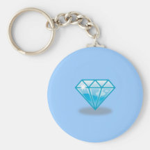 Diamant bleu porte-clé