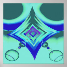 Diamant bleu poster