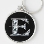 Diamant Bling Keychain de "E" Porte-clefs