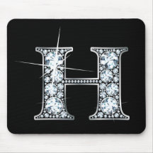 Diamant Bling Mousepad de "H" Tapis De Souris