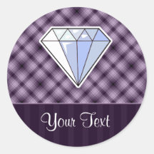 Diamant pourpre autocollants