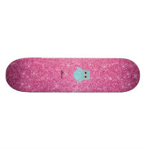 Diamants bling personnalisés de hibou de nom skateboards personnalisables